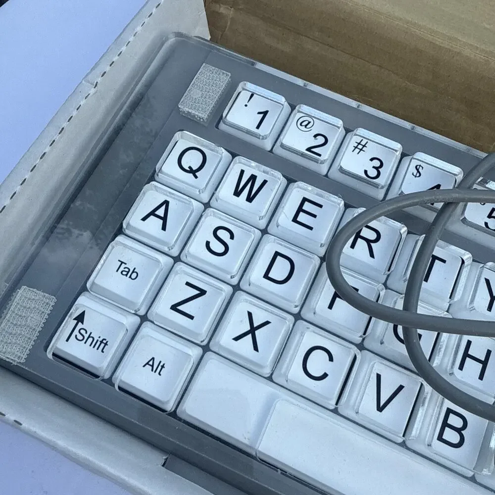 BigKeys LX Large Key Mechanical Keyboard Coded Assistive Grey